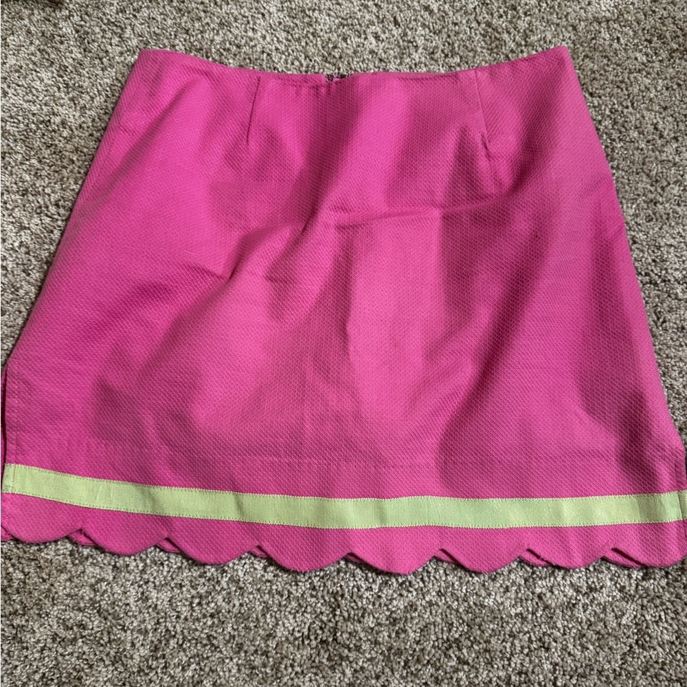 Lilly Pulitzer Pink A-Line Mini Skirt for Casual Wear